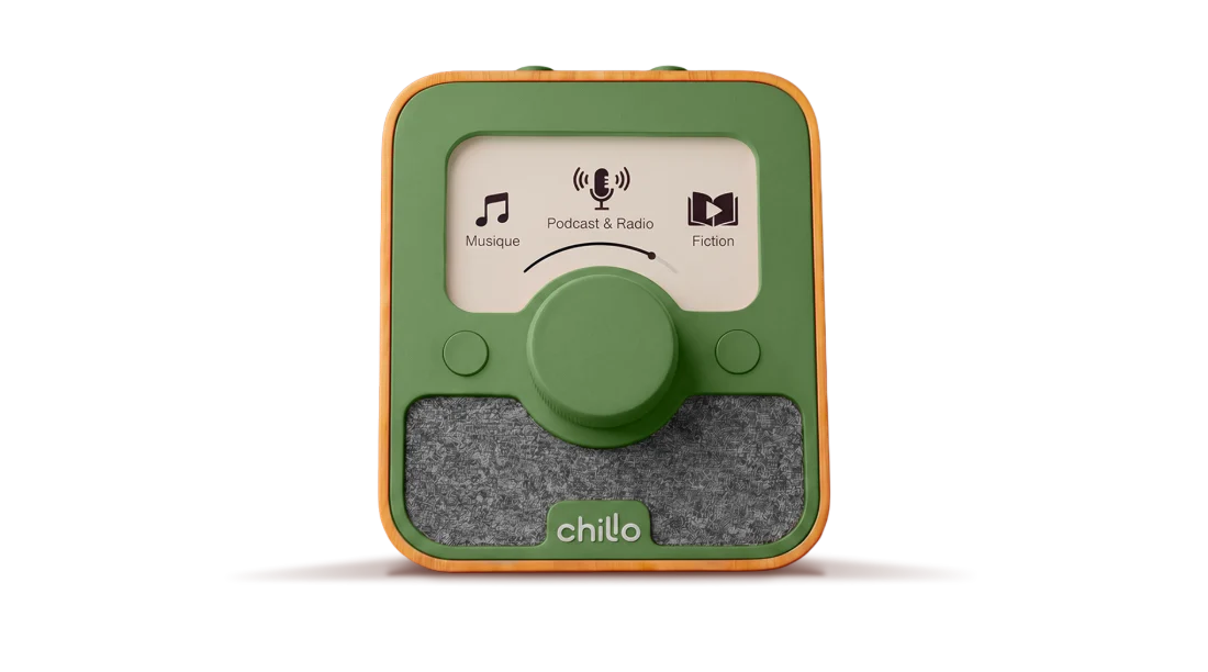 La molette unique de Chillo pour choisir musique, podcast ou fiction